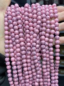 15 Inch 4/6/8/10/12mm Natural Stone Round Beads, Turquoise/White Turquoise/Blue Turquoise, Protective Energy/Prosperity/Chakra Healing Stones, For DIY Jewelry Making/Bracelets/Necklaces And Craft Accessories