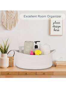 1 Gift Basket, Woven Basket With Gift Bag And Ribbon, Baby Toy Storage Basket, Suitable For Birthday, Holiday Gifts, Decorative Basket - Multicolor - View 3