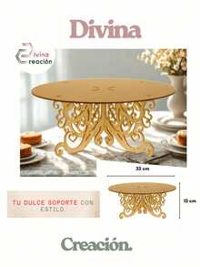 Divina Creacion Cupcakes Table Sweets Candy Bar Mdf Cake Base - Beige - View 1
