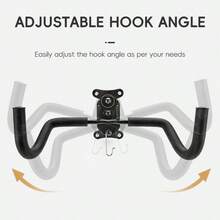 ROCKBROS 1 szt. stojak na rowery montowany na ścianie – konstrukcja ze stali węglowej i tworzywa TPE, solidna i odporna na odkształcenia, zajmująca mało miejsca, nośność do 30 kg