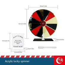 1قطعة عجلة جوائز أكريليك DIY للأحزاب قابلة للمسح مع حامل، لوحة دوارة محمولة للمهرجانات والفعاليات، متعة تفاعلية لأمسيات ألعاب العائلة والفصول الدراسية، أداة تعليمية عجلة دوارة للطاولة ، عجلة السحب للحظ، المهرجانات والمعرض التجاري