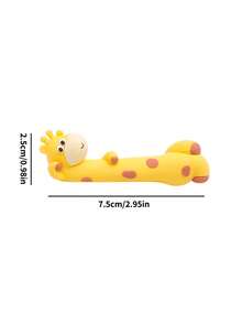 1pc Car Ornament - Cute And Soothing Giraffe Dashboard Screen Doll Rearview Mirror Display Decor, Adorable Interior Car Decoration - one-size - View 3