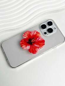 1 件时尚 2D 花卉手机支架防滑环，通用亚克力防滑支架，适合外出，解放双手，方便单手使用，兼容 、Android 手机，生日、家人、朋友的礼物，推拉式手机握把手机支架手机配件 - 彩色 - 查看 7