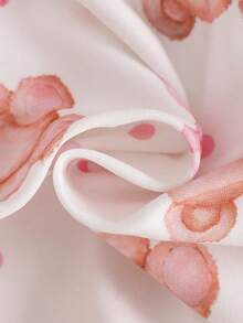 两件套女婴小熊蝴蝶结印花长袖连体衣套装，适合所有季节 - 彩色 - 查看 10