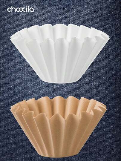 choxila 50/100pcs White/Brown Coffee Filters, Cone Shaped Paper Filters Easy To Use Upgraded Design Coffee Filter, Basics Basket Coffee Filters, Coffee Filter Paper For Pour Over Coffee Dripper And 1-4 Cup Coffee Makers, Coffee Filter Paper Drip Type Hand Brewed Coffee Filter Paper Cake Bowl Type Coffee Filter Paper, Filter Paper Hand Brewed Coffee Filter Paper, Saudi Arabia National Day Gift