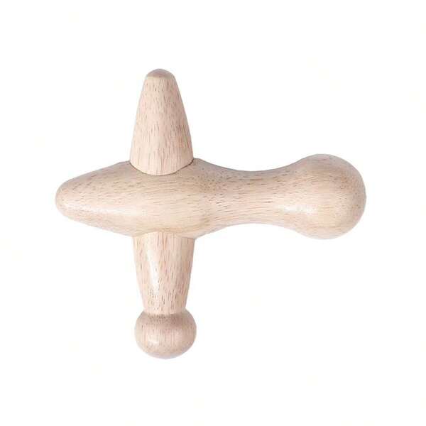 Wooden Massage And Gua Sha Tools, Manual Cross Wooden Massagers, Promote Body Relaxation, Suitable For Both Men And Women, Chemical-Free Ergonomic Reflex Zone Tools, Can Relieve Muscle Pain, Provide Head/Foot Massage