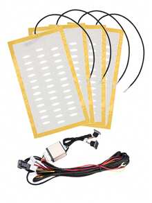 3-Layer Car Seat Heating Car Seat Heat Insulation Pad 4Pcs 12V DC Winter Seat