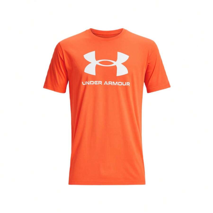 Under Armour Men's Sports Short Sleeve Orange - Naranja/Blanco - Ver 1