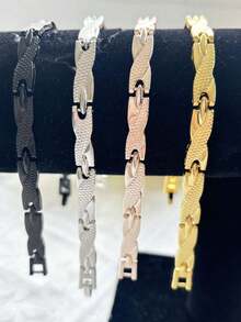 1pc Men's Magnetic Dragon Pattern Bracelet, Minimalist & Elegant Style, Adjustable Couple Bracelet, & Popular Men's Jewelry, New Fashion Dragon Design Bracelet