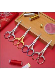 1pc Crafting Scissors - With Protective Cover, Tailoring Shears Suitable For Embroidery And Delicate Paper Cutting, Ideal For Handicrafts, DIY And Daily Use - Great For School, Office And Travel - Multicolor - View 21