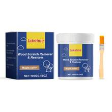 Jakehoe Wooden Furniture Repair Paste - Wood Table Chair Floor Erase Scratches Long-Lasting Protection Waterproof Anti-Fouling Strong Adhesion Polishing Restores Like New - 100g Three Color Options - 楓木色 - 查看 10