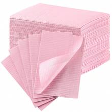 Bộ 200/125/100/50/20/10 miếng lót bàn làm móng dùng một lần, kích thước 13" x 17", khăn lau 3 lớp chống thấm nước cho tiệm làm móng, tấm phủ bàn xăm, dụng cụ làm móng nghệ thuật (Màu đen) - màu đen - Xem 19