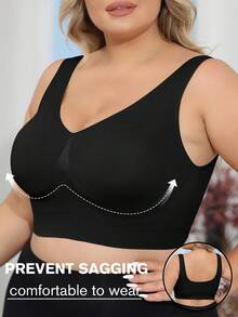 Plus Size Curve Woman Activewear Yoga Clothes Seamless Gym Sports High Support Moisture Wicking Workouts Breathable Outdoor Plus Size Curve