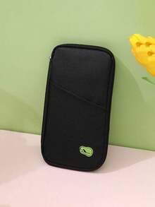 High-Quality Travel Passport Wallet With Zipper, ID And Credit Card Holder, And Phone Pocket - Black And White Mesh Storage Bag, Portable Foldable Silicone Storage Bag | Essential Vacation Secure Document Storage | Stylish Design, Perfect For All Seasons: Spring, Summer, Fall, Winter, And Family Vacation Passport Holder - Multicolor - View 21