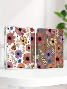 Esta hermosa y linda funda de cristal transparente con diseño de flores y hierba pintada por ambos lados es a prueba de golpes y adecuada para iPad de 7ma, 8va y 10ma generación (10.2 pulgadas). Tiene una ranura integrada para el lápiz y admite funciones de suspensión y activación/múltiples métodos de soporte plegable. Todo esto son regalos maravillosos para Halloween y Año Nuevo.