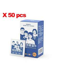 1Pack Anti-Fog Lens And Screen Cleaning Wipes Disposable Eyewear Cloth For Eyeglasses, Touch Screens, Premoistened, Anti-Static, Quick-Dry (50/100Count (Pack Of 1)) - Various - View 12