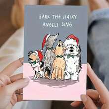 Unique Cartoon-Themed Christmas Greeting Card For Friends & Family - Ideal Holiday Gift