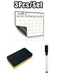 磁性可擦写冰箱日历，磁性白板日历，月度家庭计划备忘录菜单磁性日历，冰箱日历，磁性可擦写日历，厨房装饰，冰箱月度计划表，冰箱配件，用于家务清单和菜单规划（多种尺寸） - 彩色 - 查看 11