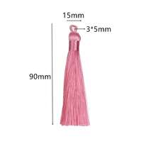 6 peças/pacote Franja Longa de Poliéster, Multicolorida, Estilo Retro Simples e Fashion, Ideal para Acessórios de Cabelo e Decoração de Roupas