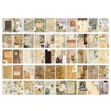 100 piezas/Libro Papel con patrón floral vintage, Papel de la serie Eco floral vintage, 100 hojas - Ideal para manualidades de scrapbooking y diario, papelería de escritura, papel para scrapbooking