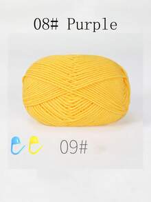 1/3包 50克 4股钩针线，带记号扣的钩针线，初学者钩针套装，多包装编织线，优质腈纶线，柔软钩针线，DIY工艺品，围巾（配饰颜色随机）