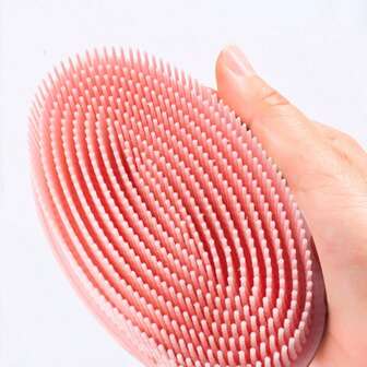 1pc Short Handle Body Brush Set, Double-Sided Exfoliating And Massage, Soft Bristles, Rich Lather - Easy-To-Clean & Hang Dry Design, Unscented, No Battery Needed Dry Body Brush, Exfoliating Body Scrubber, Natural Bristles For Dry Skin