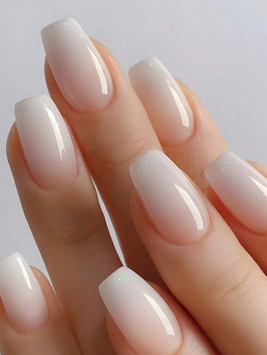 24 件 Y2K 升级版长棺材指甲，粉色渐变法式优雅简约别致奢华美甲套装，可拆卸假指甲适合节日、派对、约会、日常佩戴 - 西瓜粉 - 查看 1