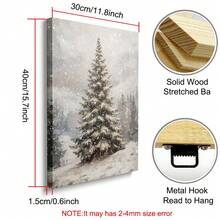 1pc Framed/Unframed Vintage Christmas Tree Poster Festival Cozy Wall Art Canvas Print Minimalist Retro Winter Xmas Holiday Farmhouse Decor Rustic Painting For Apartment, Living Room, Bedroom, Modern Home Decoration Christmas Decoration XMAS Decor Christmas Tree Gift Decor Thanksgiving Wedding Home Decor Fall Decor Autumn Decor Birthday Decorations For Gifts Party Supplies Indoor Holiday Festival Decor Halloween Decor Wall Decor Halloween Ornaments - Multicolor - View 12