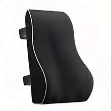 Waist Support Pillow - Birthday Gift For Ladies And Gentlemen, Ergonomic Back Support, With Breathable 3D Mesh Cover, Suitable For Office Chairs, Gaming Chairs, Cars, And Home Use (Black) - 黑色 - 查看 11