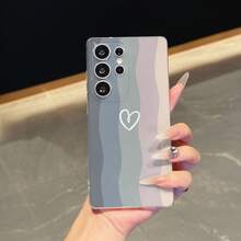 Colorful Wavy Pattern Shockproof Anti-Slip Phone Case, Compatible With IPhone 11 12 13 16 15 14 13 12 11 Pro Max XS XR X 7 8 Plus SE 12 13, Redmi, Infinix, Nothing Phones, Minimalist Design - متعدد الألوان - مشاهدة 1