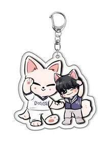 1 Piece, Spell Back Key Chain, Cartoon Photo Card, Bag Pendant, Cheng Xiao Lu Guangxia Cartoon Surrounding, Acrylic Key Chain Animation Surrounding, Party Gifts, Backpack Pendant. - Multicolor - View 16