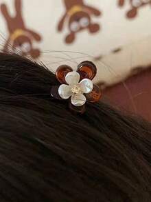 10pcs/Set Camellia Flower Rhinestone Mini Clip, Super Fairy Sweet High-End Princess Hairpin, Fashion Elegant Versatile Bangs Side Hair Clip, Suitable For Daily Outfit, Photo Shoot, Outdoor, Commute, Date, Beach Holiday Hair Claws Claw Clips Hair Clips Hair Jaw Clip Hair Clamps Hair Clutch Hair Catcher Clip Fall Winter Hair Accessories For Women For Vacation Outfits Woman - 10pcs Transparent Camellia Clips - View 6