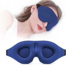 1 szt. Regulowana, zaciemniająca maska do spania 3D, miękka, oddychająca maska na oczy dla kobiet i mężczyzn, łagodzi zmęczenie oczu podczas snu, drzemki, podróży, akcesoria do okularów, poliester, na każdą porę roku