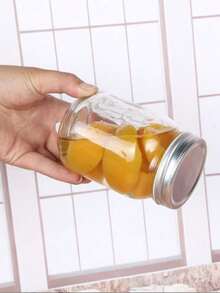 Bocaux en verre scellés pour le stockage alimentaire, idéaux pour conserver le thé, les céréales, les noix, les collations, les grains de café, le sucre, les bonbons, les biscuits, les épices, les fournitures de cuisine et le yaourt. Boîtes alimentaires transparentes portables. Bocaux de rangement de cuisine pour les céréales. Cadeaux de mariage, cadeaux de Noël, cadeaux d'Halloween