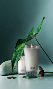 NEST New York Scented Votive Candle, Bamboo - 2 Oz - Up To 28-Hour Burn Time - Reusable Glass Vessel - MàuD - Xem 2