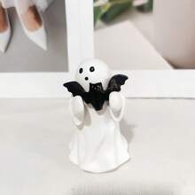 Resin Ghost & Bat & Pumpkin Statue, Suitable For Indoor/Outdoor Halloween Decor And Gift Home Decor Fall Decor Room Decor