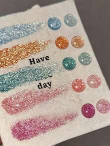 1pc White Snowflake Sea Salt Crystal Diamond Powder, Ultra Fine & Shiny Sugar Powder For DIY Nail Art, Christmas Snowflake Nails, Y2K Nails, French Nails, Halloween Nails, Nail Art Supplies - Blue - View 4