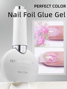 2pcs/Set Perfect Color Nail Foil Paper, Suitable For Foil Stickers, Nail Gel, Foil Transfer Gel, 12ml Transfer Gel, Essential For Nail Art DIY Enthusiasts, Requires LED Lamp, Removable Nails - Clear - View 8