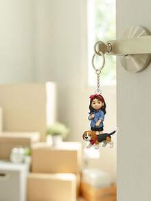 Customized 2D Style Art Character, Render 2D Based On Uploaded Photo, Personalized Keychain Gift For Family And Friends, Holiday Calendar - As Shown - View 7