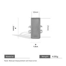 4pcs Stainless Steel Rectangular & Round Ring Bases, Suitable For Women DIY Jewelry Making - Silver - View 6