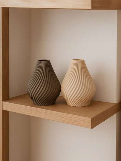 1pc Unique Textured Plastic Vase With Artificial Reed Grass, Modern Style Beige Water Drop Shaped Home Decor, Delicate Details, Suitable For Living Room, Spring Wall Decor Centerpiece, Rustic Ceramic Style Room Decoration Glass Vase