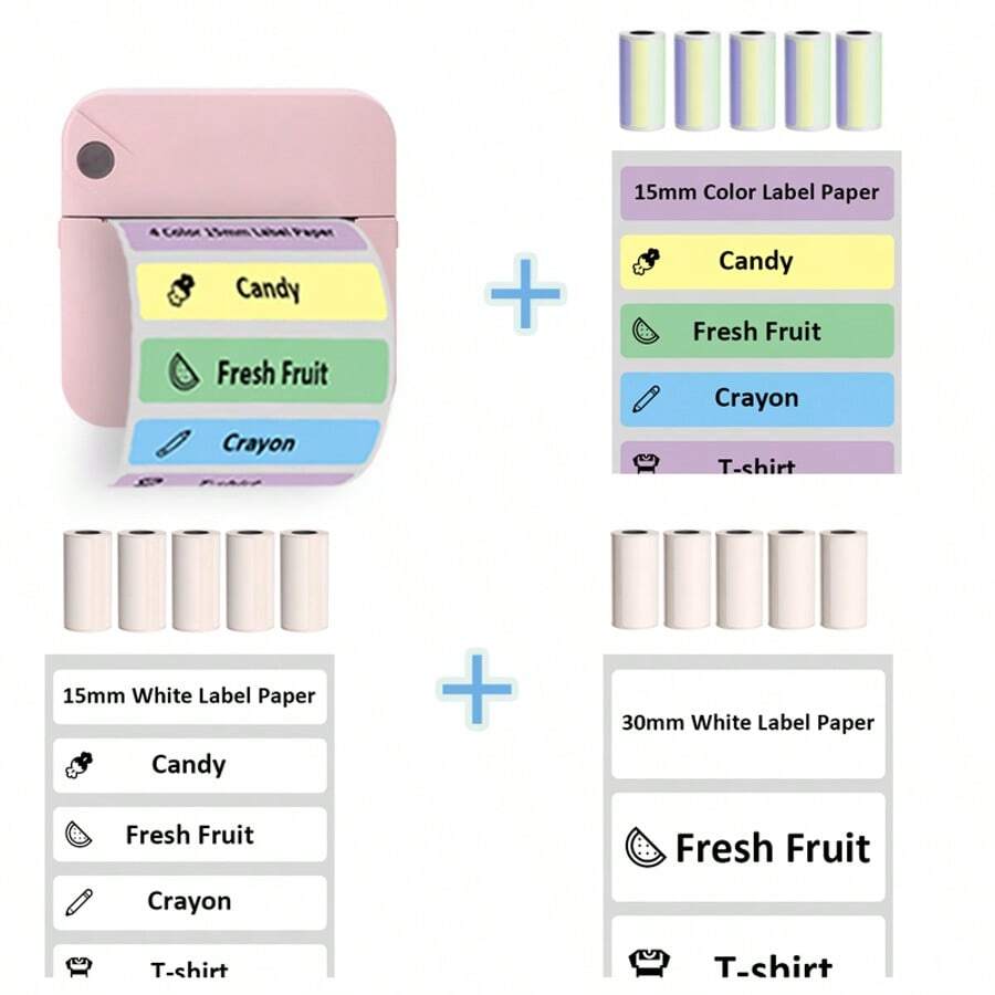 Label Sticker Mobile Thermal Portable Wireless Receipt Hand Parking Label Mini Printer, Label Printing, Receipt Printing, Mini Labeler, Handheld Device, Photo Print, Thermal Printing Technology, Wireless Labeler, Mobile Printer, Delivery Services, Home Office Setup