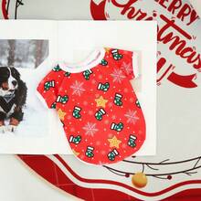 New Pet Clothes Cute Apparel For Cats & Dogs, Christmas Pet Hoodies Suitable For Poodle, Bichon Frise, Small Dogs, Short Style