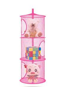 Socks Clothing Storage Net Or Hammock, 1 Piece Hanging Plush Animal Storage 3 Compartments Toy Net Hammock For Plush Animal Storage Net Material Animal Hammock Suitable For Children Girls Room When Not In Use, It Can Be Compressed And Does Not Take Up Storage Space Decoration (Suitable For Small Dolls) Bedroom, Storage Box, Home Storage, Women's White T-Shirt, Women's Black Pants, Women's Winter Clothes, Dresses,