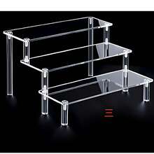 Présentoir en acrylique convenant pour les bouteilles de parfum, les cosmétiques, les petites figurines, les objets de collection, l'affichage de bijoux, le stockage et l'organisation