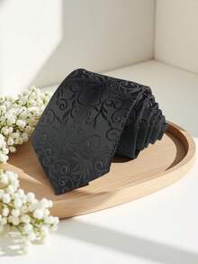 1pc Men's Premium Fashion Casual Necktie, Suitable For Daily Wear, Weddings, And Parties - A - View 3