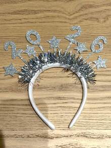 1pc 2026 Christmas Headbands, Creative Headpieces For Christmas Party, Photo Props, Christmas DecorationsChristmas New Year's Eve Party Hair Hoop Hair Accessories Suitable For Christmas New Year Party Gathering Wear - Multicolor - View 11