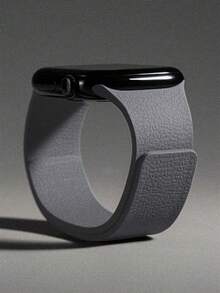 1pc Unisex Litchi Texture Silicone Magnetic Watch Band, Compatible With Apple Watch 42mm, 38mm, 40mm, 41mm, 44mm, 45mm, 46mm, 49mm, Fashionable Smart Watch Replacement Strap For Series Ultra2, Ultra SE2, SE 11, 10, 9, 8, 7, 6, 5, 4, 3, 2, 1