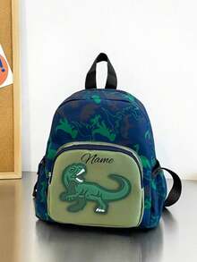 Customize Your Mini Backpack With Your Name Or Holiday Greetings. Create Your Own Backpack. Stylish And Versatile, This Kawaii Backpack Features A Dinosaur Print With Multiple Pockets. Lightweight And Portable, It's Perfect For Everyday Use, Travel, Shopping, Dancing, Sports, And Outdoor Activities.