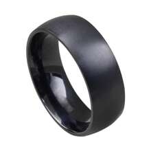 1pc Fashion Jewelry Couple Rings For Lover's Charm Women Rhinestones Artificial Zirconia Rings Set Fashion Stainless Steel Men Black Ring Wedding Anniversary Gift - Nữ giới - Xem 7